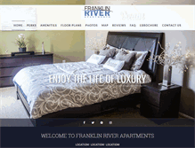 Tablet Screenshot of franklinriverapts.com